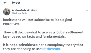 Visa Uses Ethereum Not Because of Ideologies But "Facts and Fundamentals"