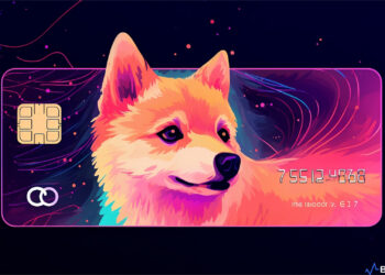 A futuristic illustration of Babydogeswap's virtual crypto card