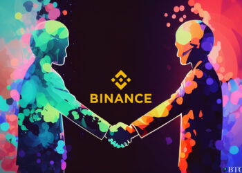 Binance.US logo over a background of discontinued trading pairs