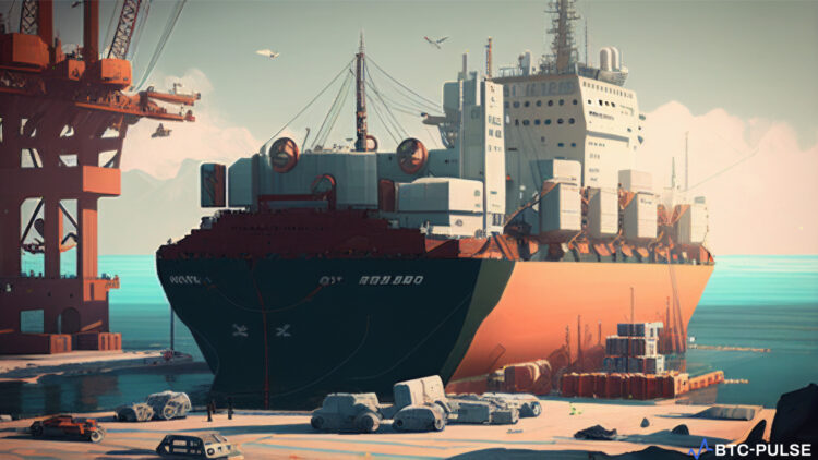 An image of a cargo port