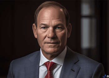 Billionaire Paul Tudor Jones during his interview on CNBC, discussing Bitcoin and the U.S. economy