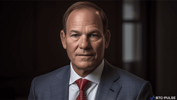 Billionaire Paul Tudor Jones during his interview on CNBC, discussing Bitcoin and the U.S. economy