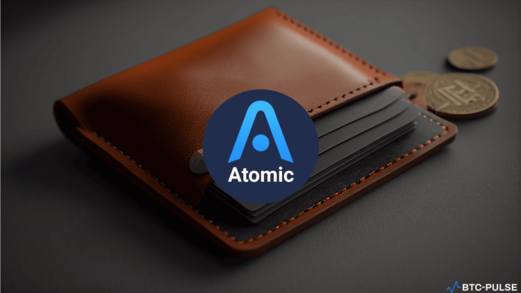 Digital icon representing Atomic Wallet under a magnifying glass, symbolizing scrutiny in the aftermath of a major hacking incident.