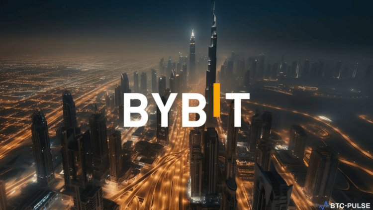 Ben Zhou, Bybit CEO, at a press conference discussing the company's licensing status in Dubai