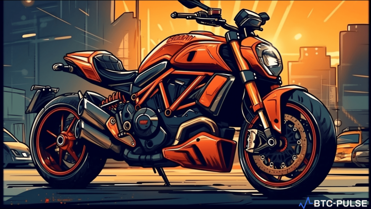 Ducati's historic logo evolution displayed as an animated sequence on a digital platform