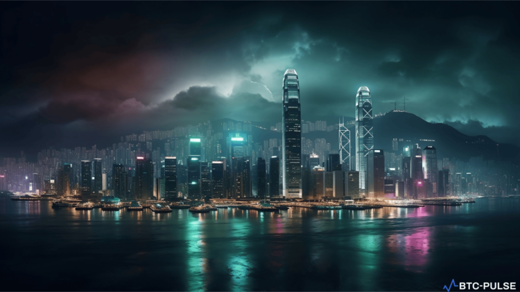 Hong Kong's glowing skyline representing its top position in global crypto readiness for two consecutive years.