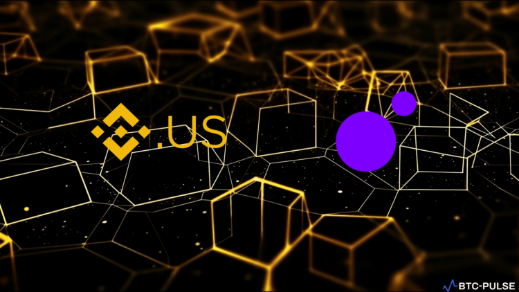 Logos of Binance.US and MoonPay, highlighting their recent strategic alliance.