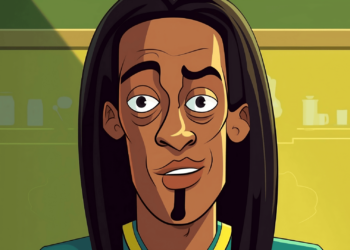Ronaldinho looking pensive at a media gathering.