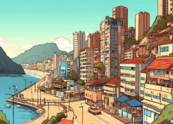 A panoramic view of Busan cityscape, representing its futuristic vision of becoming a Blockchain City.