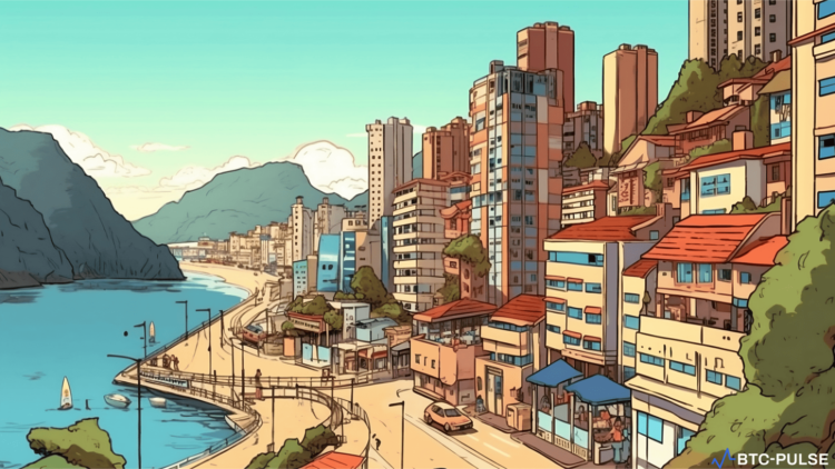 A panoramic view of Busan cityscape, representing its futuristic vision of becoming a Blockchain City.