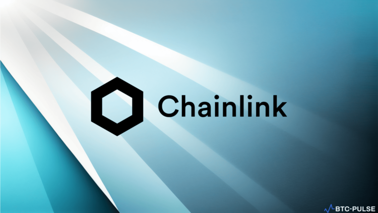 Graphic depicting Chainlink’s LINK token and its significant recovery with exchange supply reaching a four-year low.
