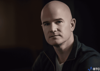 Coinbase CEO Brian Armstrong in an interview, sharing his positive outlook on the cryptocurrency industry's future post-Binance settlement.