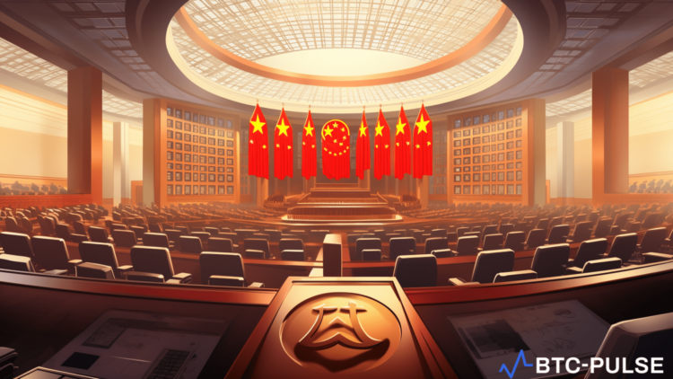 Chinese officials discussing amendments to anti-money laundering (AML) regulations with a focus on cryptocurrency transactions.