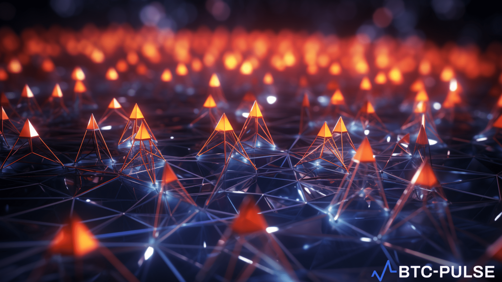 An illustration of Ethereum's network with highlighted nodes representing the concentration of validators, spotlighting the impact of Spot Ether ETFs.