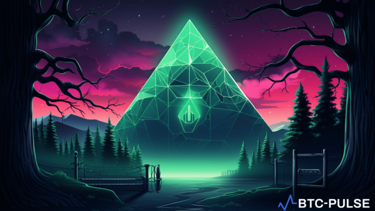 Illustration of Ethereum's advanced security features and proof of stake's environmental benefits, symbolizing the future of sustainable blockchain technology.