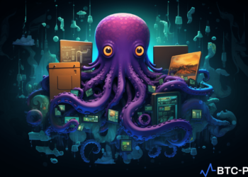 Illustration of Kraken's innovative, secure, and private open-source crypto wallet designed to compete in the digital asset storage market.