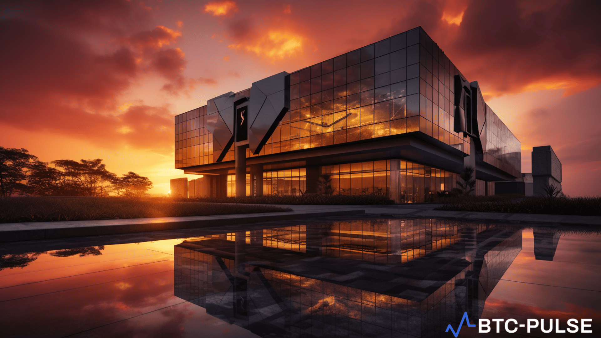 The Binance headquarters building Market captured during a dramatic sunset, symbolizing the crypto giant's enduring presence amidst controversies.
