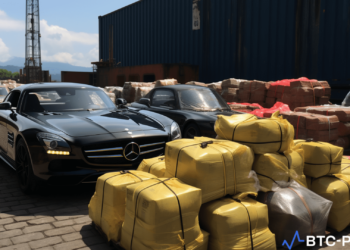Law enforcement officials seize luxury vehicles and assets from a dismantled fraud syndicate in Malaysia.