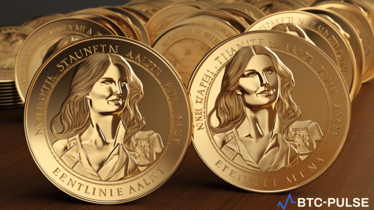 Caitlyn Jenner alongside Donald Trump promoting the JENNER meme coin on her X account.