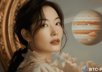 Jupiter's logo alongside a portrait of Irene Zhao