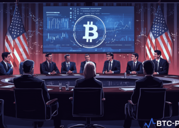 Kamala Harris campaign representatives discussing with cryptocurrency leaders in a virtual roundtable event.
