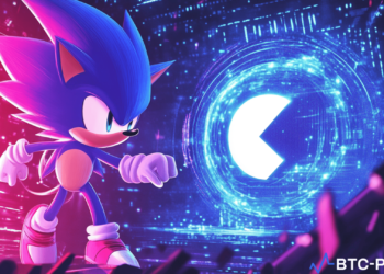 Illustration of Sonic blockchain and Aave logo, symbolizing collaboration for DeFi innovation.